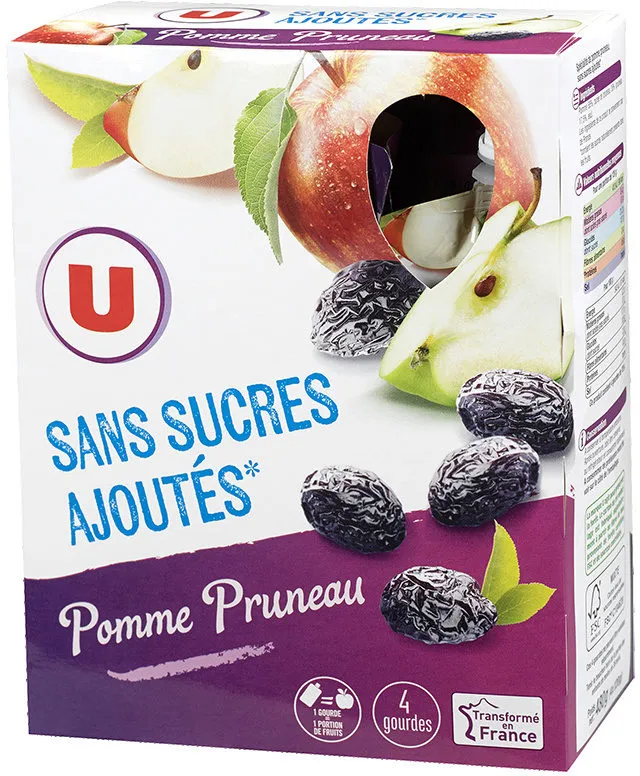 Gourdes pomme pruneau sans sucre ajouté