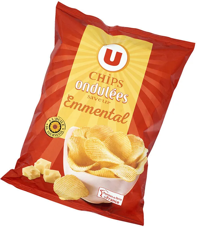 Chips ondulées saveur emmental