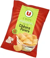 Chips ondulées saveur chèvre poivre