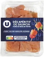 Dés de saumon fumé nature, 100g