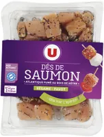 Dés de saumon fumé sésame et pavot