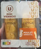 Sandwich mini Viennois Poulet 2x65g
