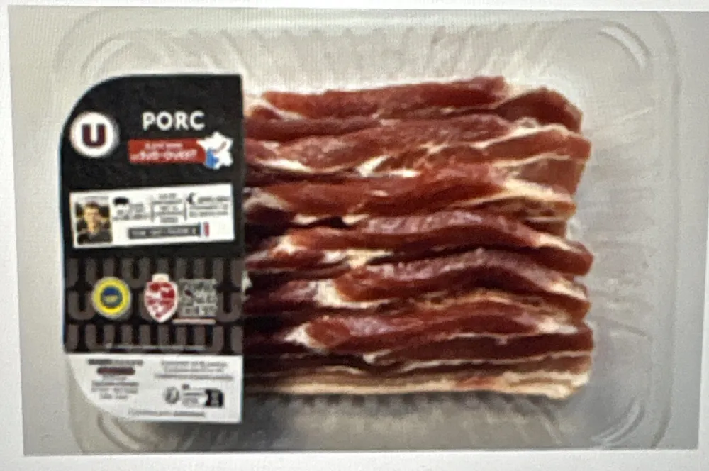 Poitrine tranché de porc