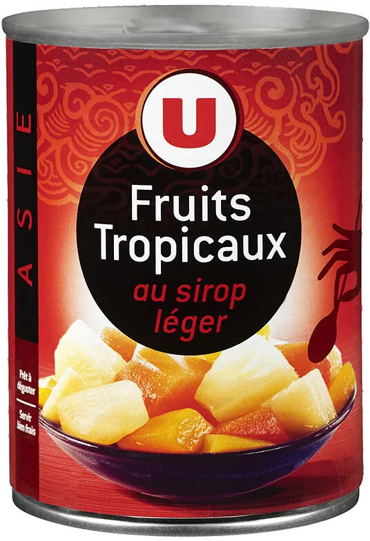 Mélange de fruits tropicaux au sirop léger