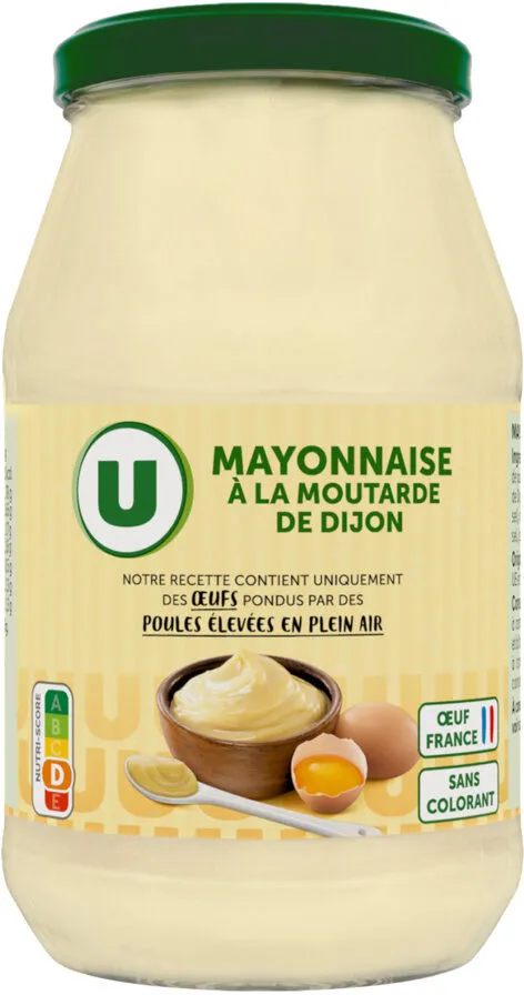 Mayonnaise à la moutarde de Dijon sans colorant bocal 470g