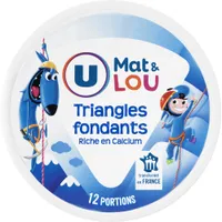 Fromage fondu nature, 12 portions triangles - 200g