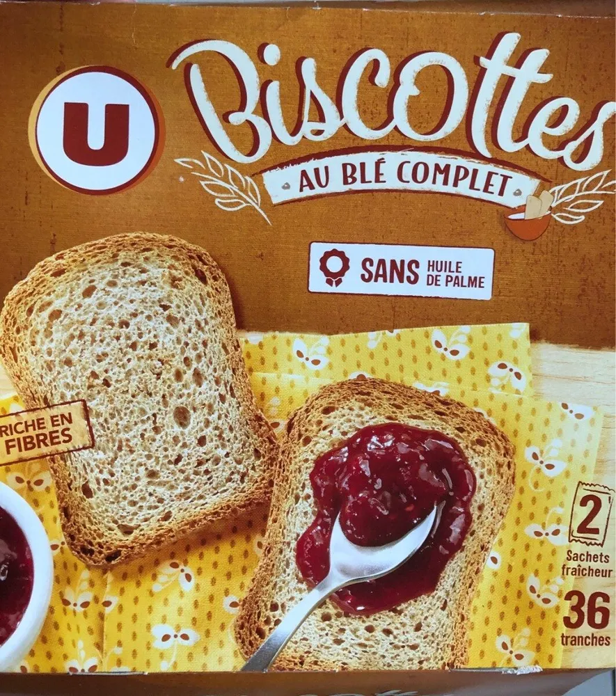 Biscottes au blé complet