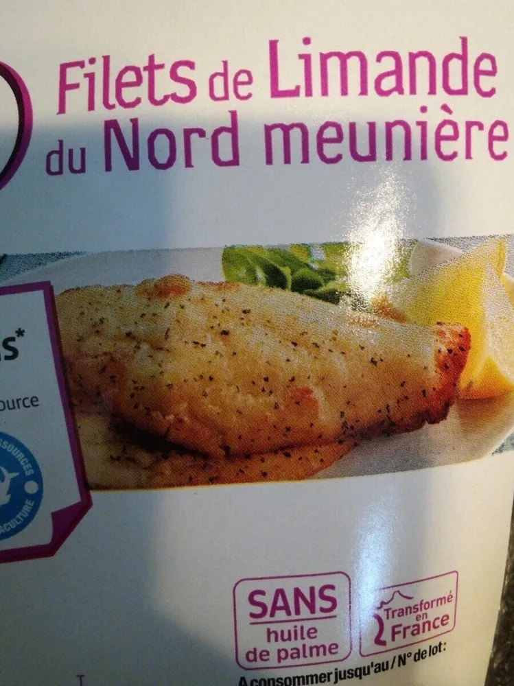 Filets de limande du Nord meunière