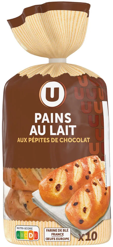 Pains au lait aux pépites de chocolat au lait 10x350g