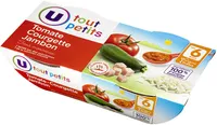 Bols tomate courgette riz jambon 6 mois