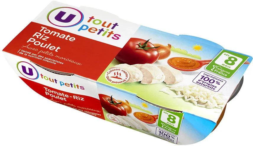 Bols tomate, riz & poulet 8 mois