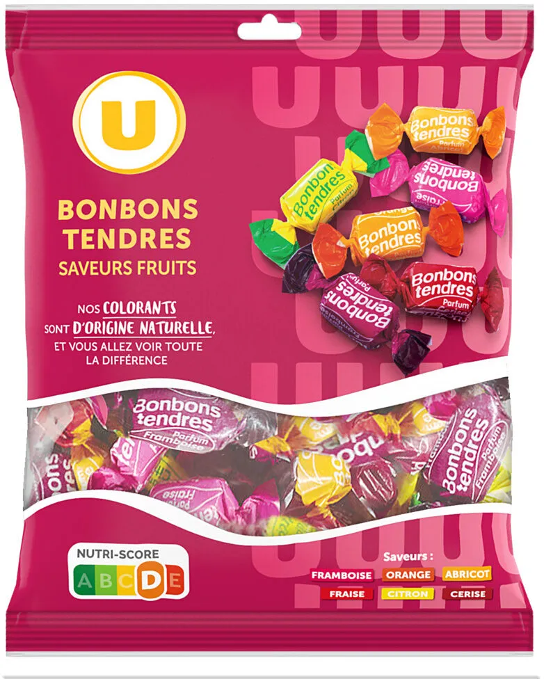 Bonbons tendres fruits