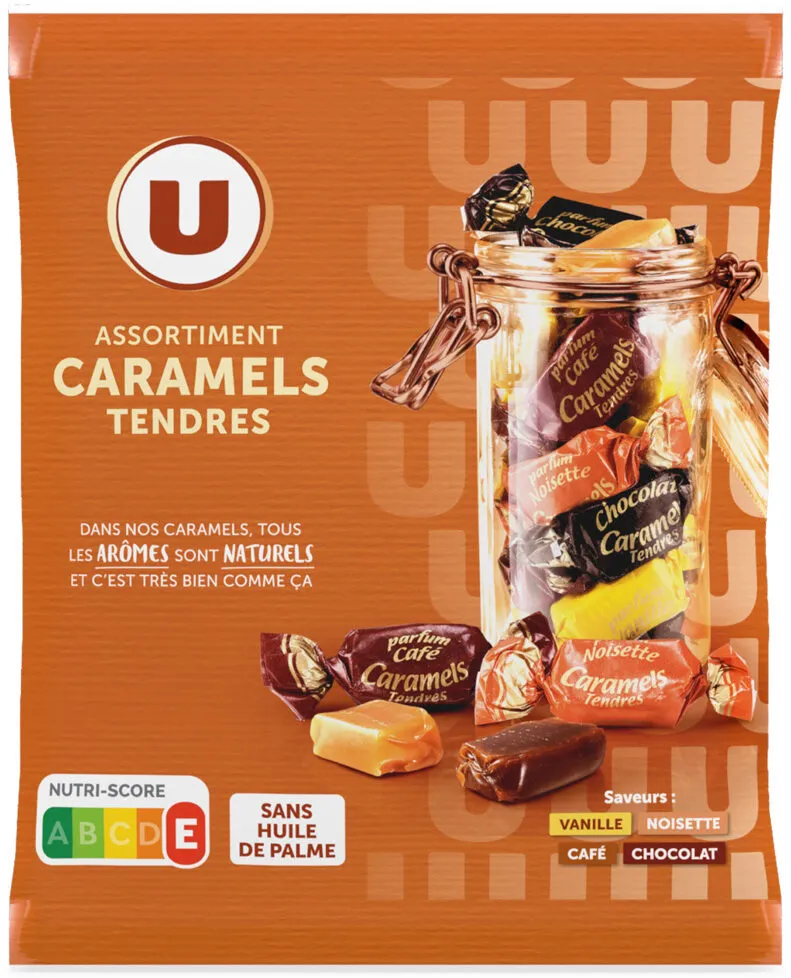 Assortiment de bonbons au caramel tendre paquet de 340g