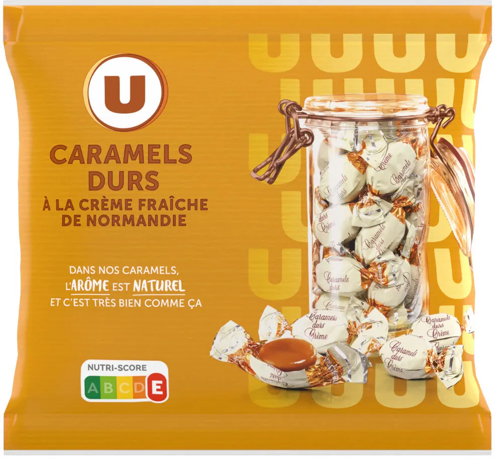 Caramels durs à la crème sachet de 175G