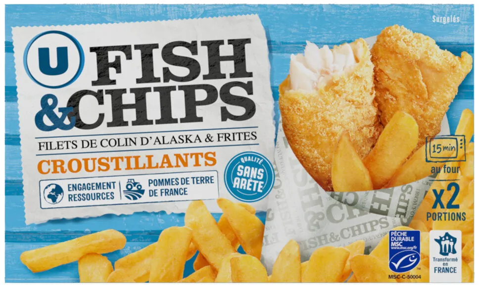 Fish and chips 550g
