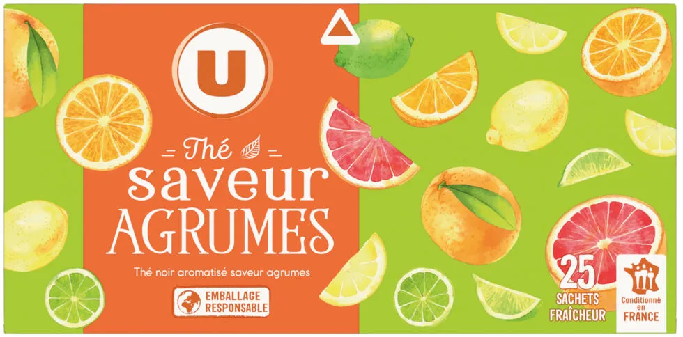 Thé noir aromatisé aux agrumes