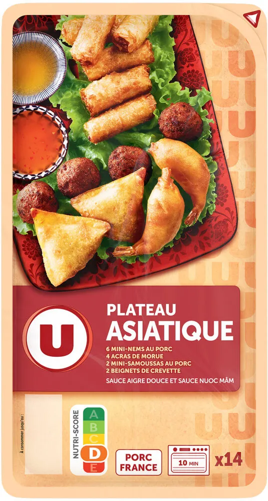 Plateau asiatique 12 pièces + sauces 370g