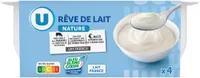 Dessert lacté Rêve de lait nature, 4x125g
