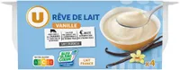 Dessert lacté Rêve de lait vanille - 4x125g