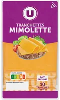 Mimolette Hollandaise au lait pasteurisé 24% - barquette de 10 tranche