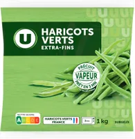 Haricots verts extras fins précuits sachet de 1kg