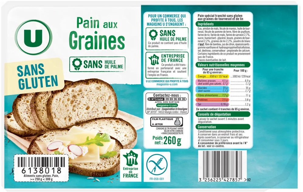 Pains aux graines sans gluten