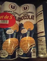 Biscuits fourrés chocolat