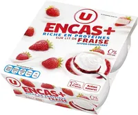 Spécialité laitière maigre à la fraise sucré aromatisé