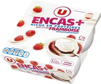 Spécialité laitière maigre à la framboise sucré aromatisé