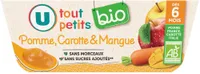 Dessert bébé pommes carottes et mangues sans sucre ajouté - 4x100g - Petits pots bébé