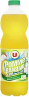 Boisson aux fruits plate pomme banane