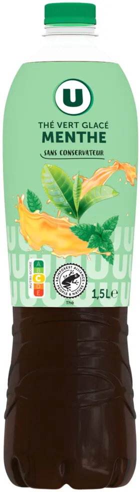 Boisson au thé vert glacé Parfum menthe - Bouteille 1,5l