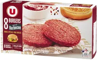 Burgers ronds saveur barbecue 80% Viande de Boeuf Française 20% dematière grasse