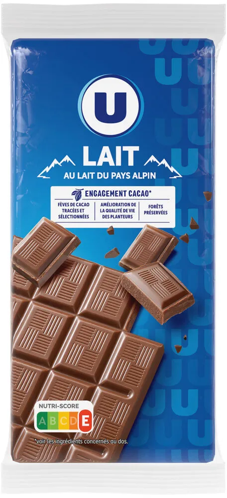Chocolat au lait alpin 3 Tablettes de 100g, 300g