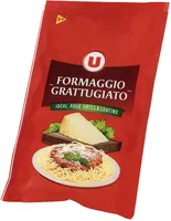 Mélange de fromages à pâte dure râpés, formaggio grattugiato au lait cru et thermisé 29% de mg