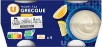 Yaourt à la grecque au citron 4X150g
