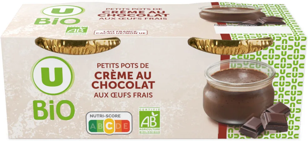 Petits pots de crème au chocolat - 2x100g