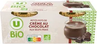 Petits pots de crème au chocolat - 2x100g