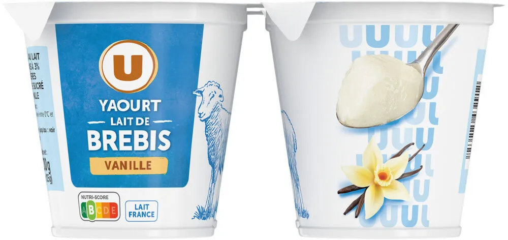 Yaourt au lait de brebis sucré à la vanille 3%MG, 4x125g
