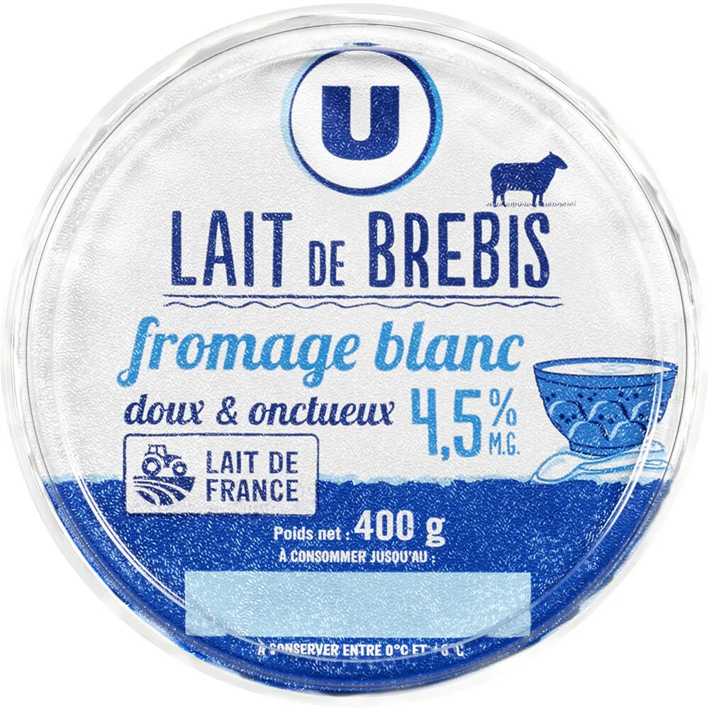 Fromage blanc au lait de brebis 4,5%MG - 400g