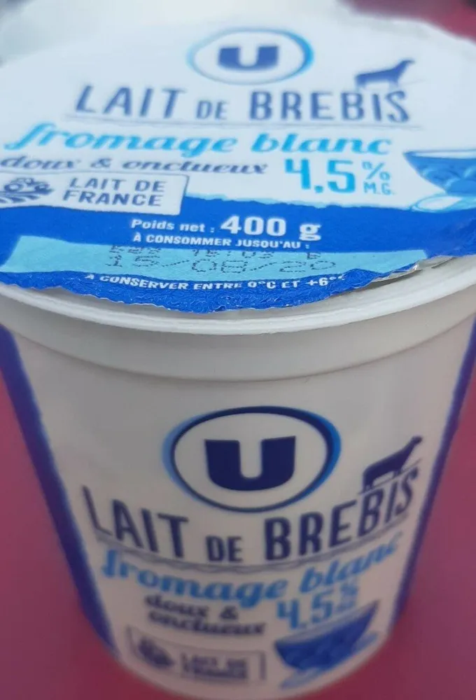 Fromage blanc 4.5%  lait de brebis