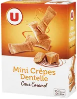 Mini crêpes dentelles coeur de caramel