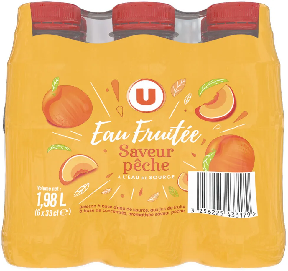 Boisson à l'eau de source aux jus de fruits abc - Aromatisée saveurPêche