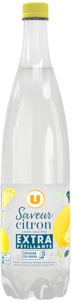 Eau gazeuse extra pétillante Saveur Citron zéro sucre