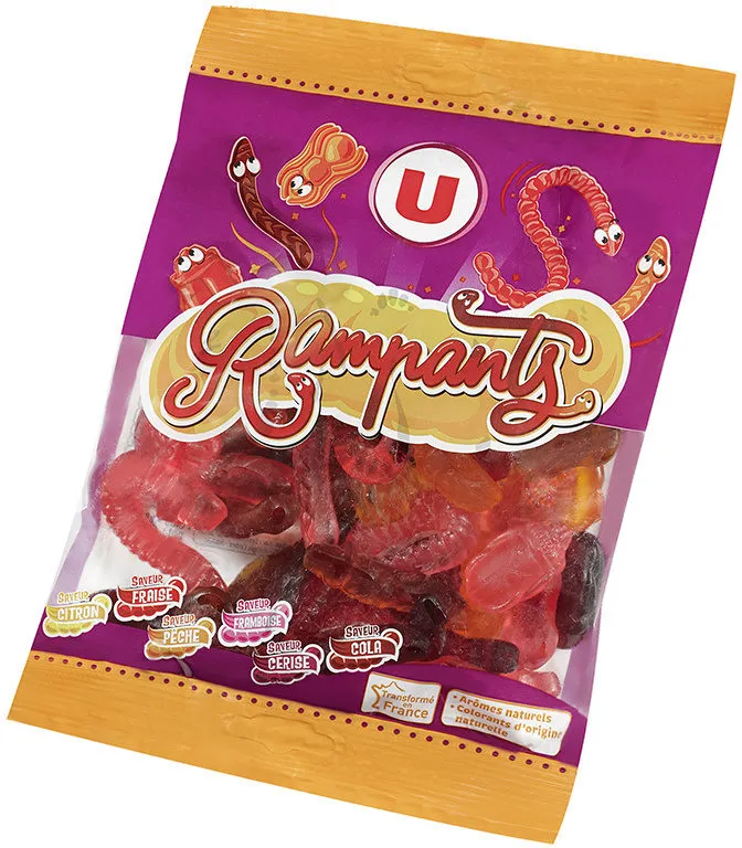 Bonbons gélifiés les rampants