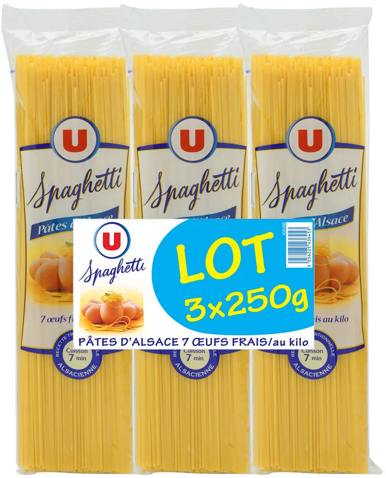 Spaghetti IGP pâtes d'Alsace aux oeufs