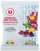 Bonbons fruits stévia sans sucre 120g