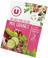 Mélange pour salade graines sauce framboise balsamique
