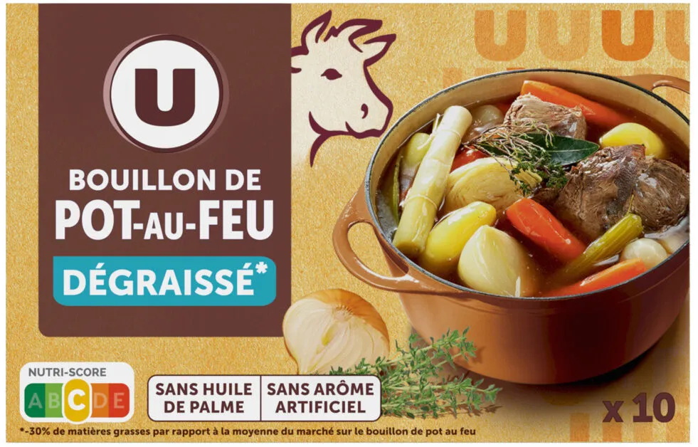 Bouillon de pot-au-feu dégraissé 10 cubes - 100g