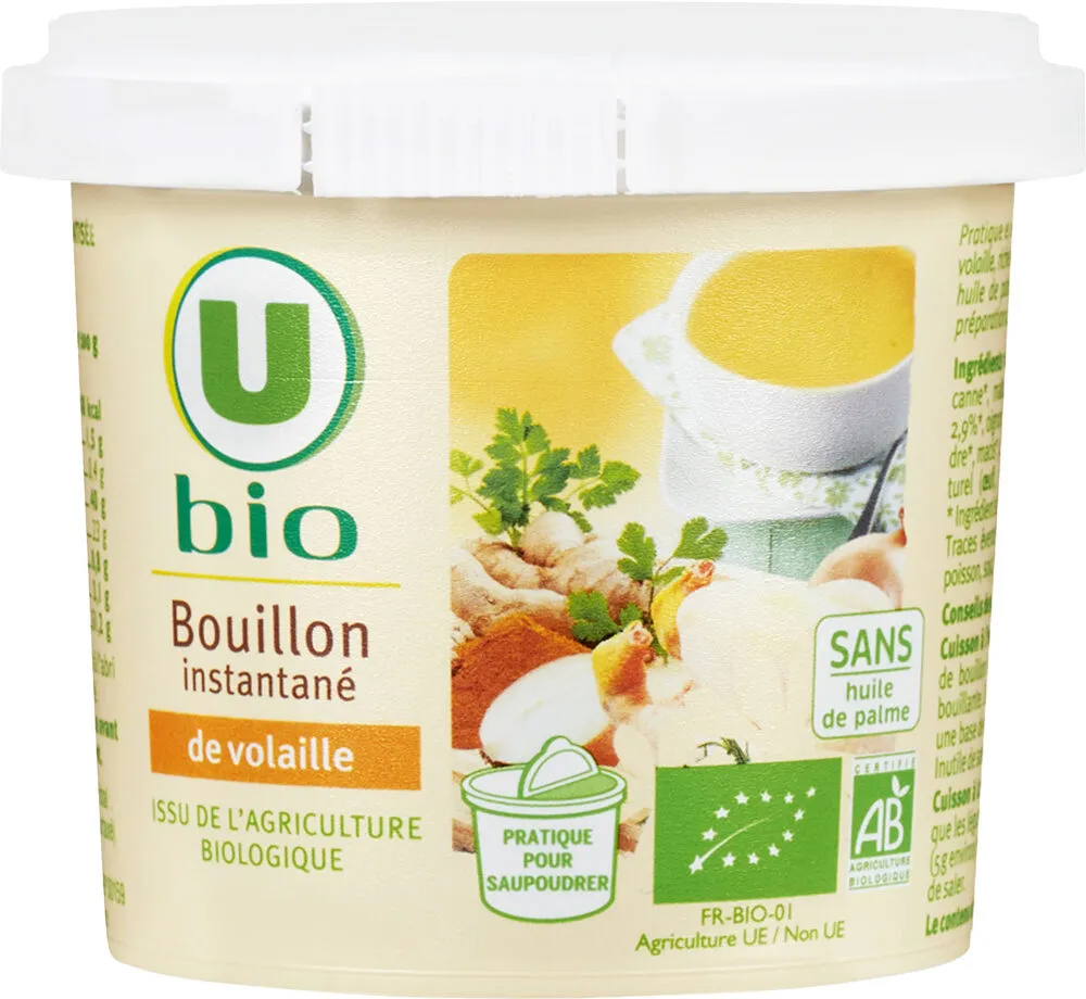 Bouillon instantané volaille pot de 100g